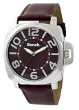Bench Gents Brown Sunray Dial & Brown Strap Watch