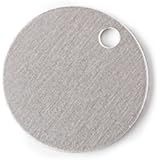 RMP Stamping Blanks, 1" Round w /hole, Aluminum .063" (14 Ga.) (50 pack)