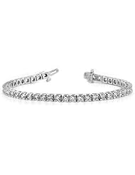 14k White Gold AA Diamond tennis bracelet