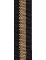 Bertucci DX3 #61 Black w/Khaki Stripe Nylon Watch Band Fits A-2T, A-3T, B-1T, D-1T, G-1T, A-2S
