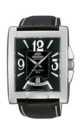 Orient #CEVAD001B Men's Wide Calendar Black Automatic Watch
