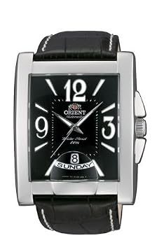 Orient #CEVAD001B Men's Wide Calendar Black Automatic Watch