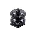 Kaavie Dual Nuts Hot Shoe 1/4" Screw Adapter for Flash Trigger, Flash Stand, Microphone, GPS and Digital Camera