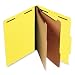 S J Paper S60406 S J Paper Expanding Classification Folder, Ltr, 6-Section, Bright Yellow, 15/Box