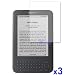 3 Packs Premium Clear Neewer LCD Screen Protector for Amazon Kindle 3 and Kindle 2 E-Book Reader