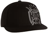 NBA Sacramento Kings Black Flat Brim Flex Hat - Tx85Z