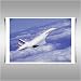 AIR FRANCE CONCORDE FRAMED A2 CANVAS ART PRINT