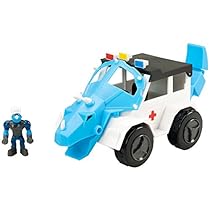Educational Insights Dino Construction Company Rescue Crew Turbo The Triceratops Police SUV Toy
