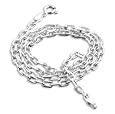 3mm Sterling Silver 16" Marina or Anchor Open Box Link Chain Necklace