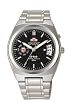 Orient Men's BEM5L003B Ruler Automatic Day/Date Stainless Steel Black Dial Watch