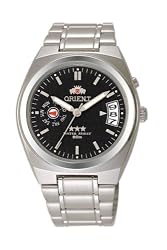 Orient Men's BEM5L003B Ruler Automatic Day/Date Stainless Steel Black Dial Watch