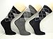 Women's Argyle 80% Cotton Crew Socks (3 Pairs)