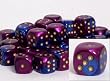 Gemini 16mm d6 Blue and Purple with Gold