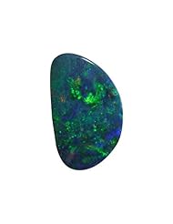 O&G Australia Natural Opal Doublet Gemstone, 11x17mm Free Shaped (4.52cts)