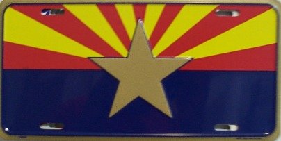 Arizona Big Star License Plate
