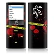 Crime Scene Design Protective Decal Skin Sticker for Apple iPod nano 4G (4th Generation) Player