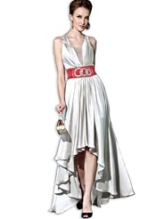 Halter Satin Fitted Evening Dress/Prom Dress 