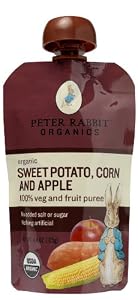 Peter Rabbit Organics, Sweet Potato, Corn and Apple Puree, 4.4-Ounce Pouches (Pack of 10)