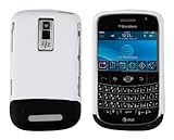 Hard 2-Tone Slider Case for BlackBerry Bold 9000 - White