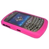 Hot Pink Silicone Soft Skin Case Cover for Blackberry Curve 8300 8310 8320  ....