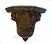 Rustic Wood Wall Holder, Sconce Shelf Fixture Art Decor