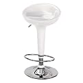 Scooper Barstool- Metallic White