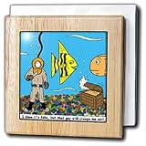 Review 3dRose LLC  / Fish Tank - 6 Inch Tile Napkin Holder