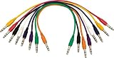 Musician's Gear TRS - TRS Patch Cable 8-Pack (17) Straight 17 In