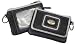 Black & Silver Collegiate ID key ring wallet w/ Silver Emblem
