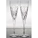 Godinger Crystal Heart Toasting Flutes Set of 2