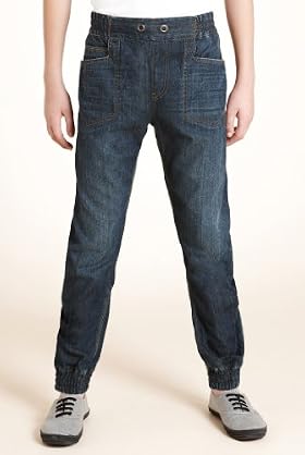 Boys' Limited Pure Cotton Elasticated Waistband Jeans