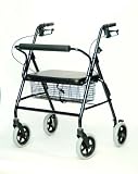 1 Each Single Bariatric Rollator Burgundy Invacare ... thumbnail