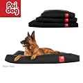 Poi Dog� XL Extra Large Dog Bean Bag - BLACK Poly Canvas Bean Bags for Dogs - Large / XL Dogs (50")