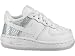 Toddler's Nike Air Force One Low (White-Metallic/Platinum)