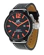 Adee Kaye Large 21 Jewel Automatic Russian Diver Watch With Black Dial & Orange Indices