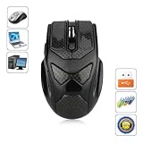 2.4G 6 bouton Souris gaming sans fil pour jeux PC, noir