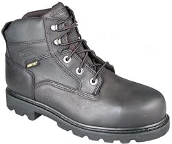 Wolverine Mens Bronco 6 Inch Steel Toe Gore-Tex Boot Black Boots