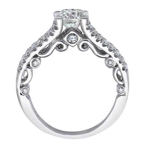 Certified 400 Round Brilliant Cut Diamond Engagement Ring Split Shank Design Vintage Style 14k White Gold (1 3/4 Carats, VS2 Clarity, F Color) Certified 400 Round Brilliant Cut Diamond Engagement Ring Split Shank Design Vintage Style 14k White Gold (1 3/4 Carats, VS2 Clarity, F Color)