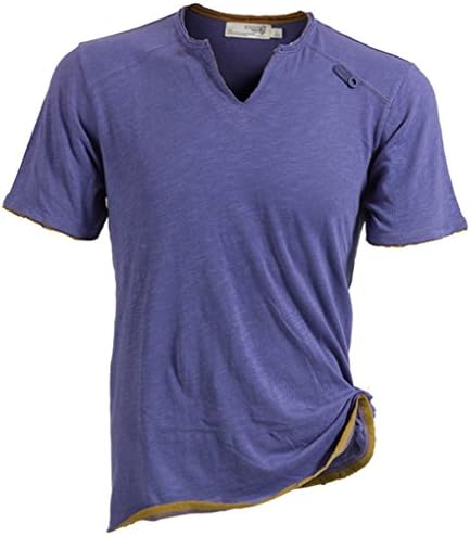 Danzi Men's V-neck Sports Outdoor Short Sleeve T-shirt