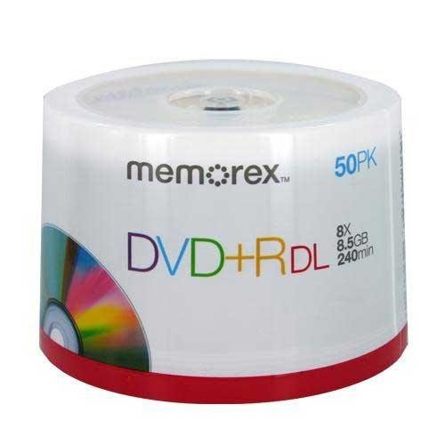 Memorex 8.5GB 8X Double Layer DVD+R (50pk Spindle)