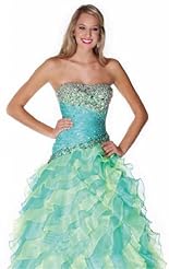 Chiffon/Taffeta/Tulle Crystal Beaded Applique Lace Crystals Cocktail Bandage Dress 