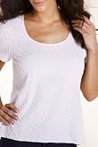 Per Una Short Sleeve Textured Jersey Top [T62-5279F-S]