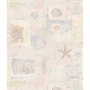 Brewster 149-37349 Booth Bay Lavender Seashell Mosaic Wallpaper