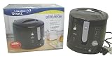 Rival CF275-B 2.5 Liter Cool Touch Black Electric Deep Fryer w/ Removable Bowl