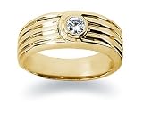 0.15 ctw. Woman's Round Diamond Wedding Band in 14K Yellow Gold