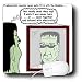 Rich Diesslins Funny General Cartoons - Halloween - Frankenstein is Not a Zombie - Mouse Pads