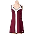 Womens Balle de Match Sting-Ray Dress-Burgundy