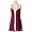 Womens Balle de Match Sting-Ray Dress-Burgundy (Large)