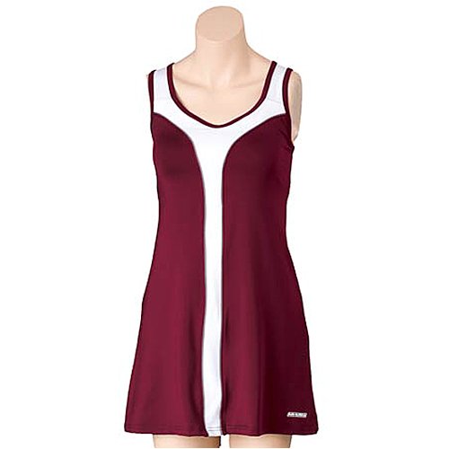 Womens Balle de Match Sting-Ray Dress-Burgundy