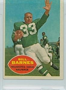 1960 Topps FB 84 Bill Barnes Eagles Very Good to Excellent